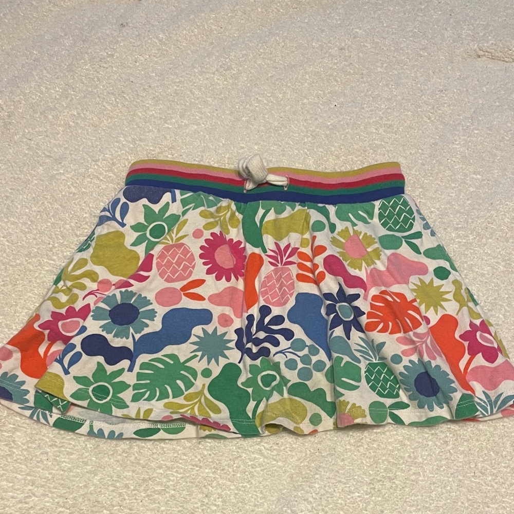 Boden Multicolor Floral Kids Skirt